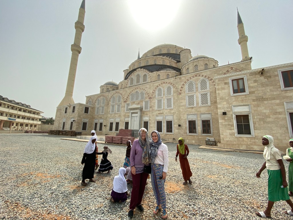 A view of the front of the Accra Central Mosque