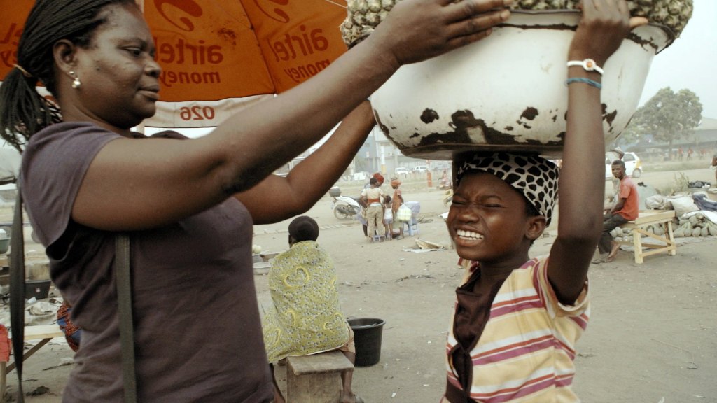 A scene from Kayayo The Living Shopping Baskets Movie
