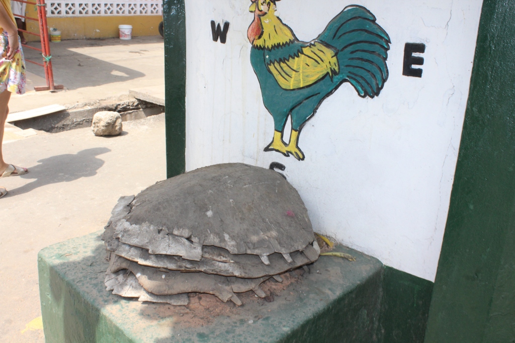 Turtle Asafo Posuban shrine at Cape Coast Ghana