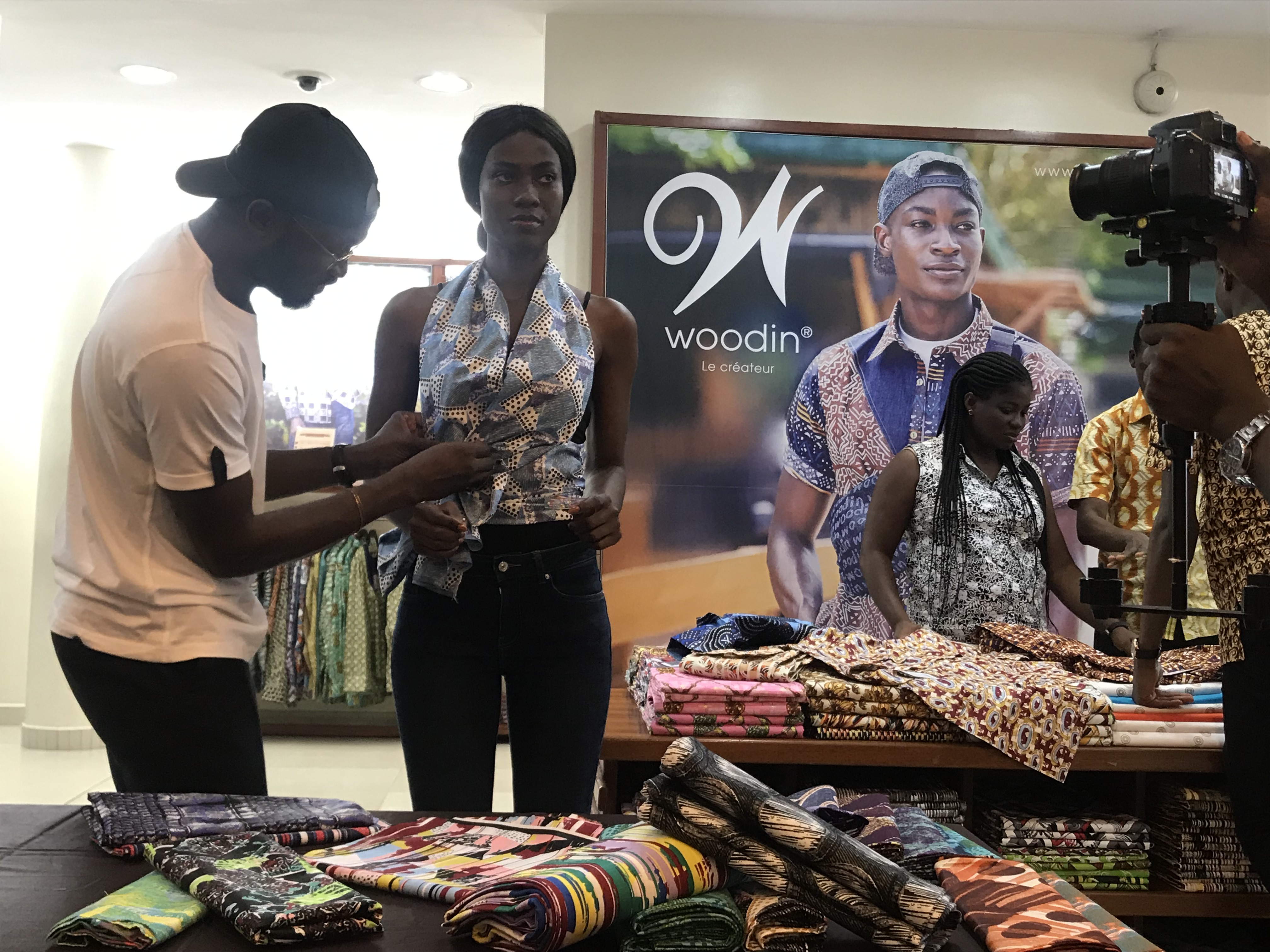 Woodin fabric shop on Accra's Oxford Street