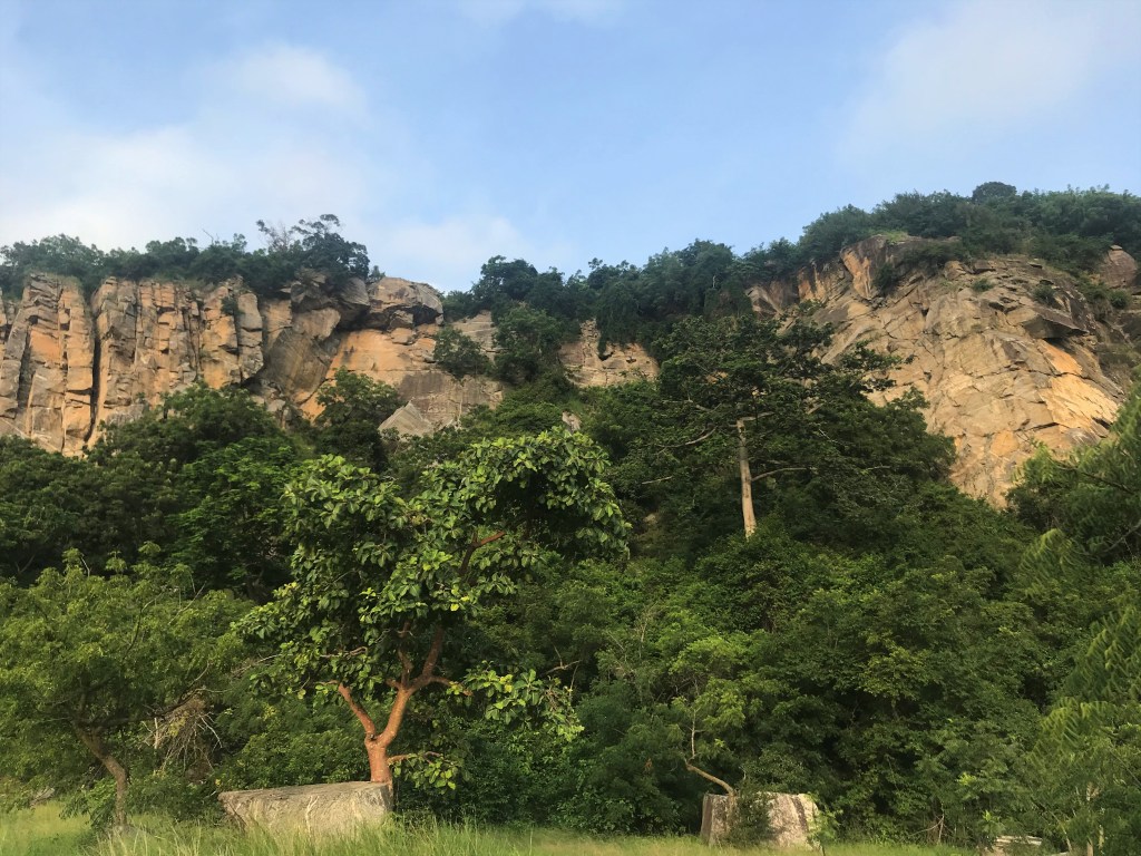 Rock faces as you enter the Shai Hills Resource Reserve Accra Ghana