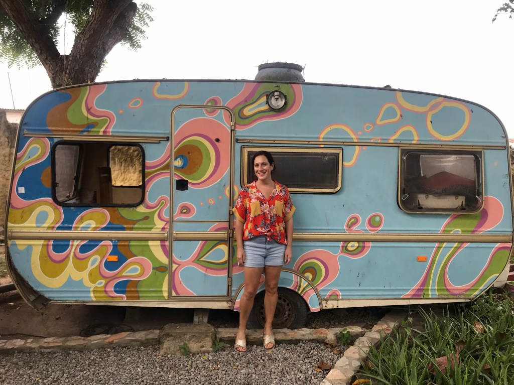 The caravan at Kokrobite gardens, Kokrobite Ghana.