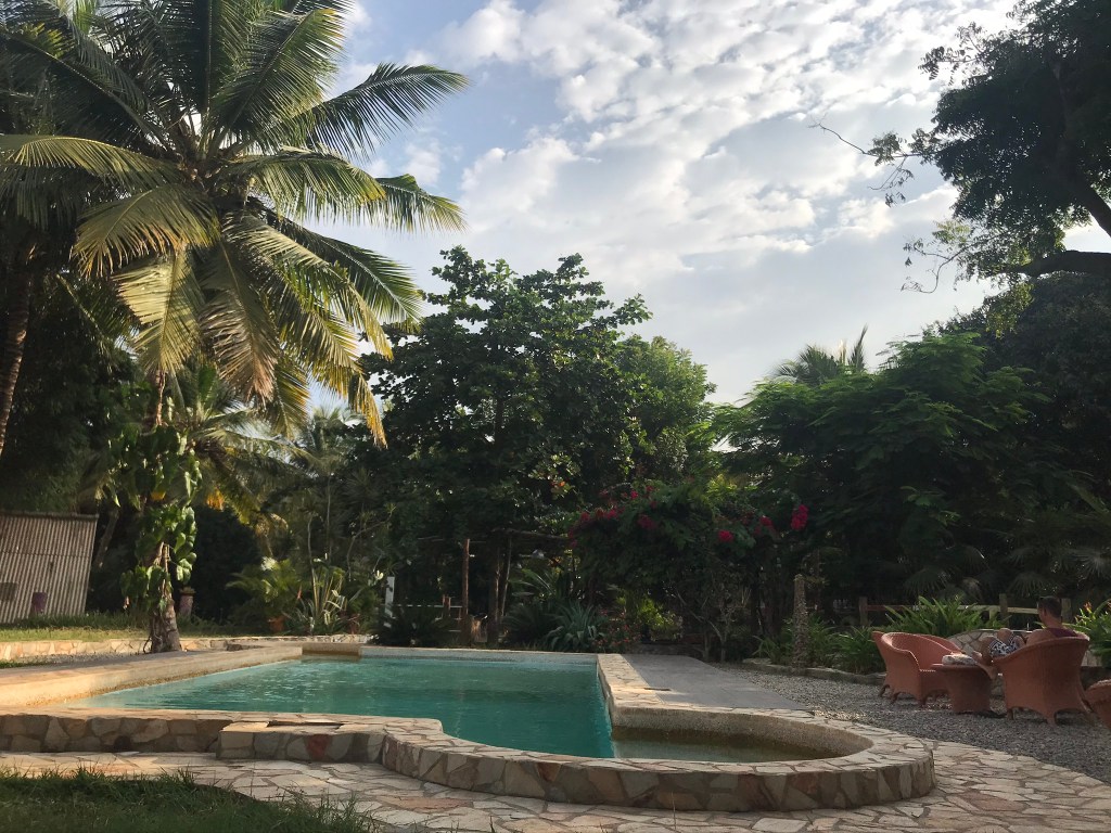 The pool at Kokrobite Gardens, Ghana.