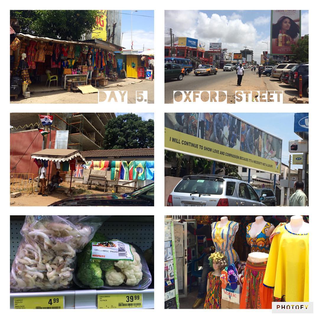 Exploring Oxford Street in Accra Ghana