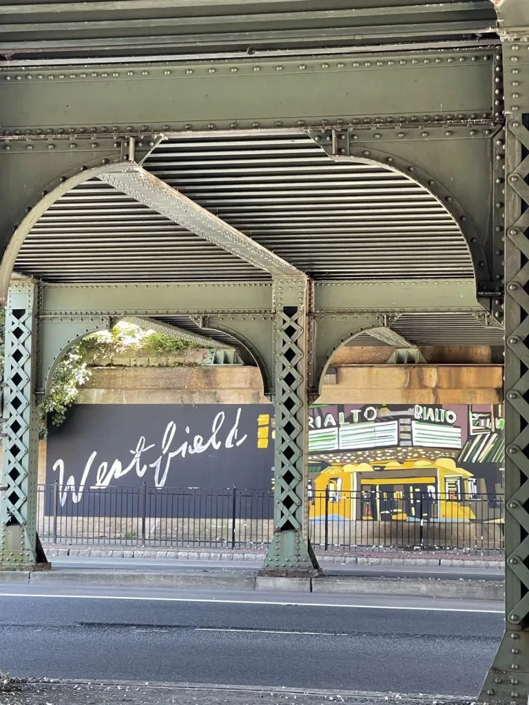 A mural under the bridge in Westfield New Jersey