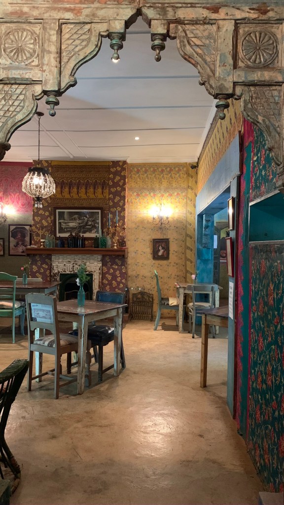 An overnight trip on the Midlands Meander - the dining room at Crystal Barn accomodation