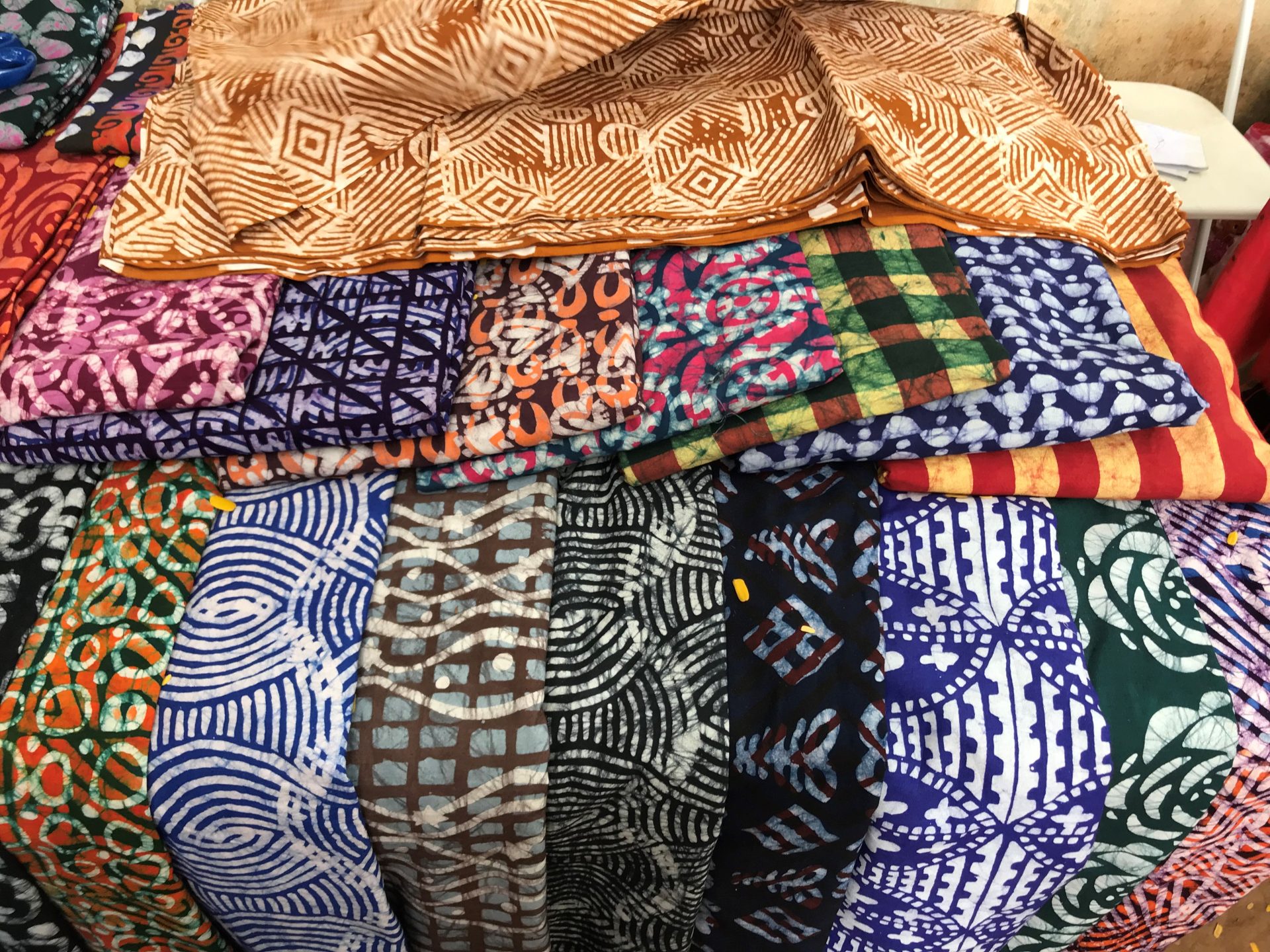 Batik Cloth for sale at the Green Butterfly Market