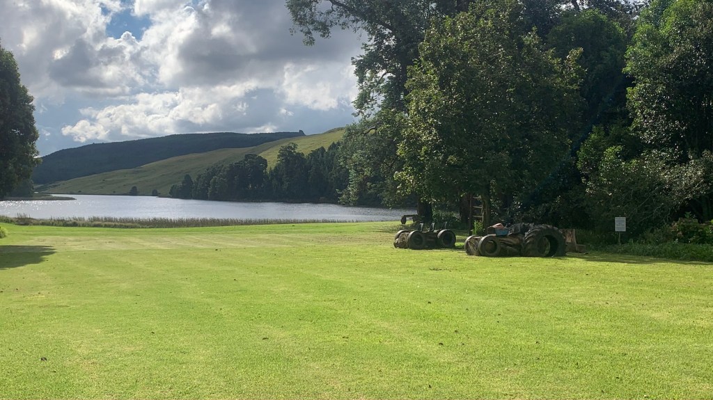 An overnight stay on the Midlands Meander - A view of the Rowe dam at Crystal Barn in the Midlands